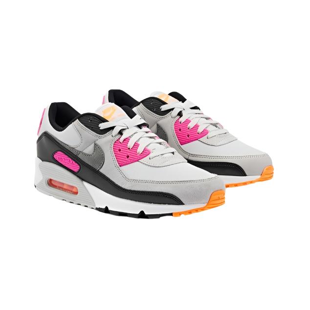 Nike Mens Air Max 90 Sneakers Running Shoes - Pure Platinum/ Cool Grey/ Pink