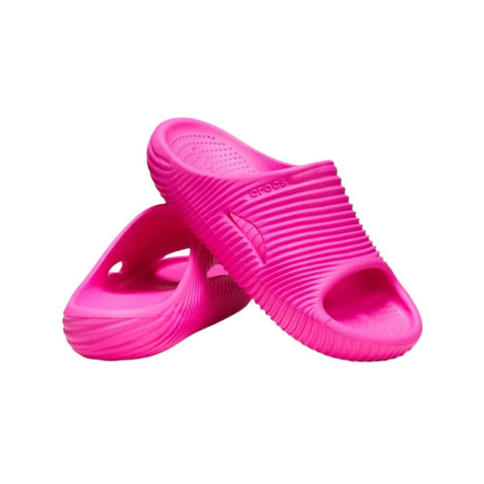 Crocs Unisex Mellow Recovery Texture Slides - Pink Crush