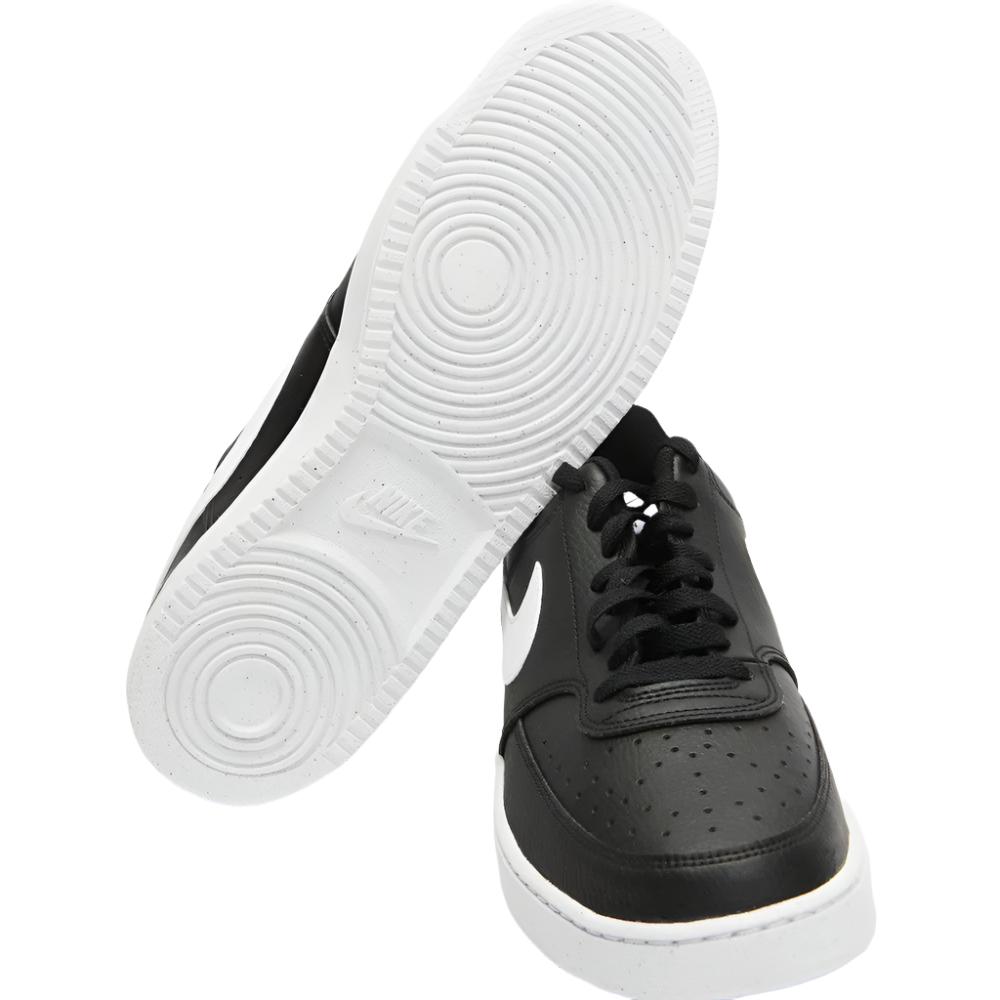 Nike Mens Court Vision Low Next Nature Sneakers Shoes - Black/ White/ Black