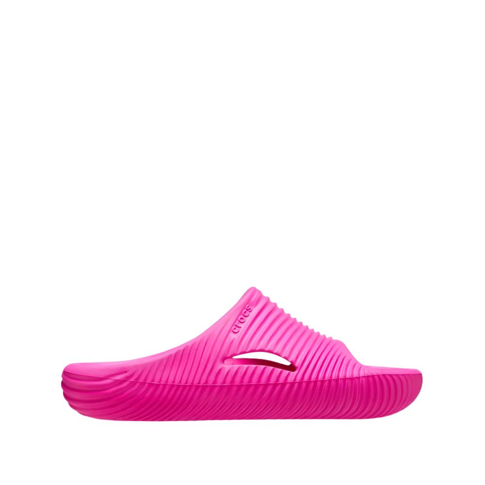 Crocs Unisex Mellow Recovery Texture Slides - Pink Crush