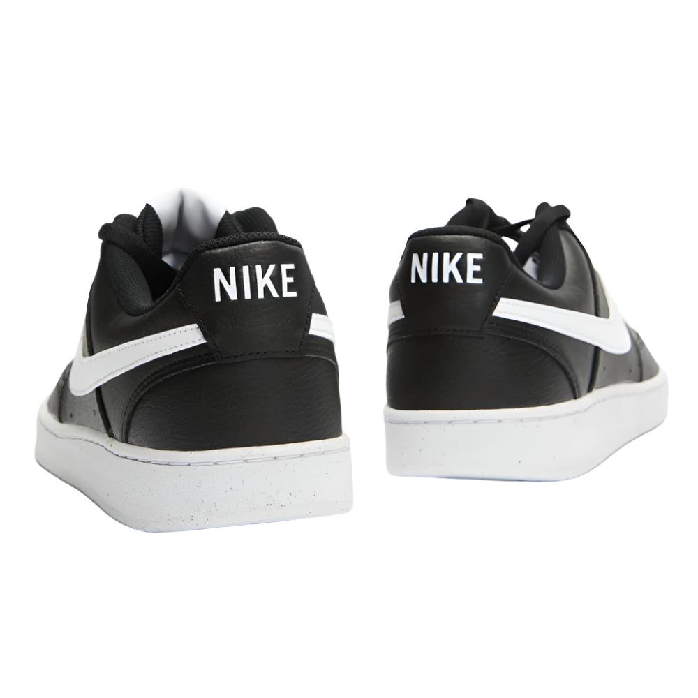 Nike Mens Court Vision Low Next Nature Sneakers Shoes - Black/ White/ Black