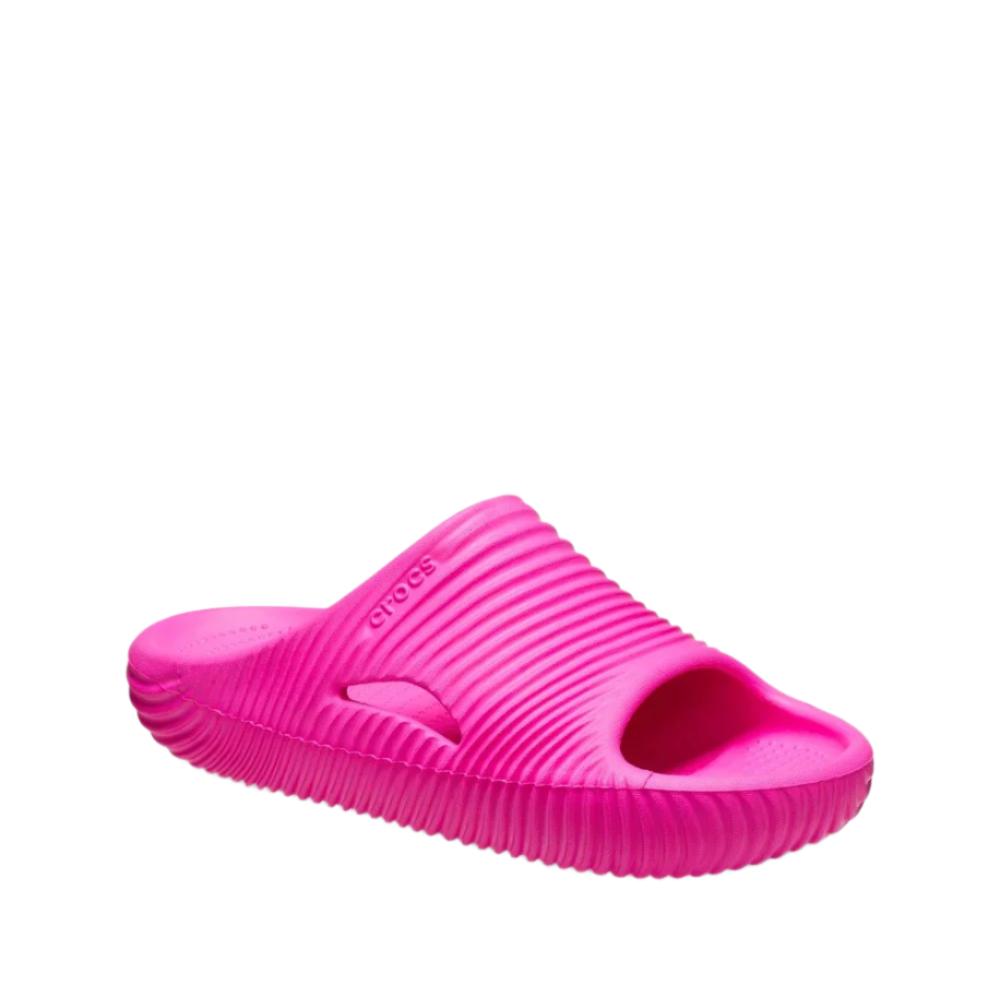 Crocs Unisex Mellow Recovery Texture Slides - Pink Crush