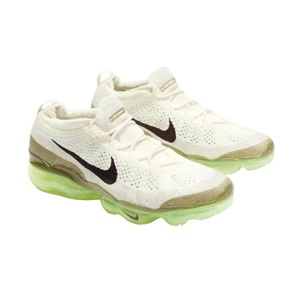 Nike Mens Air VaporMax 2023 Flyknit Running Shoes - Coconut Milk/ Neutral Olive