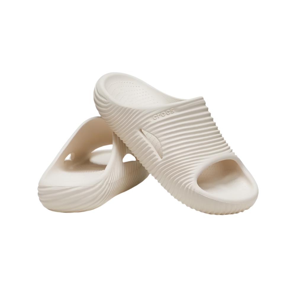 Crocs Unisex Mellow Recovery Texture Slides - Stucco