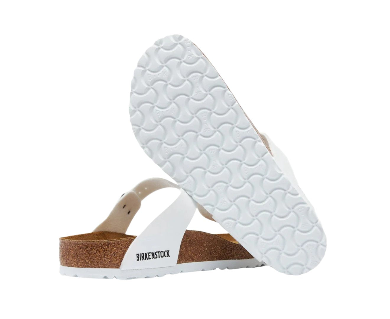 Birkenstock Unisex Gizeh Birko-Flor Regular Fit Sandals - White