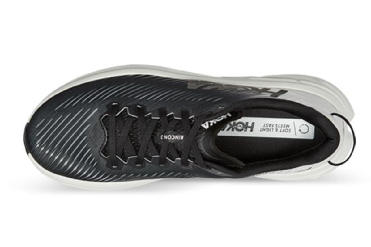 Hoka One One Women's Rincon 3 Running Shoe - Black/White