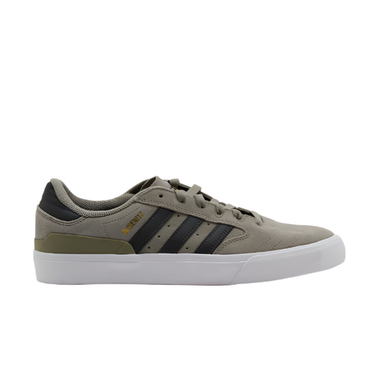 Adidas Men's Busenitz Vulc Ii Sneakers Shoe - Silver Pebble/ Carbon/ Gold Metallic