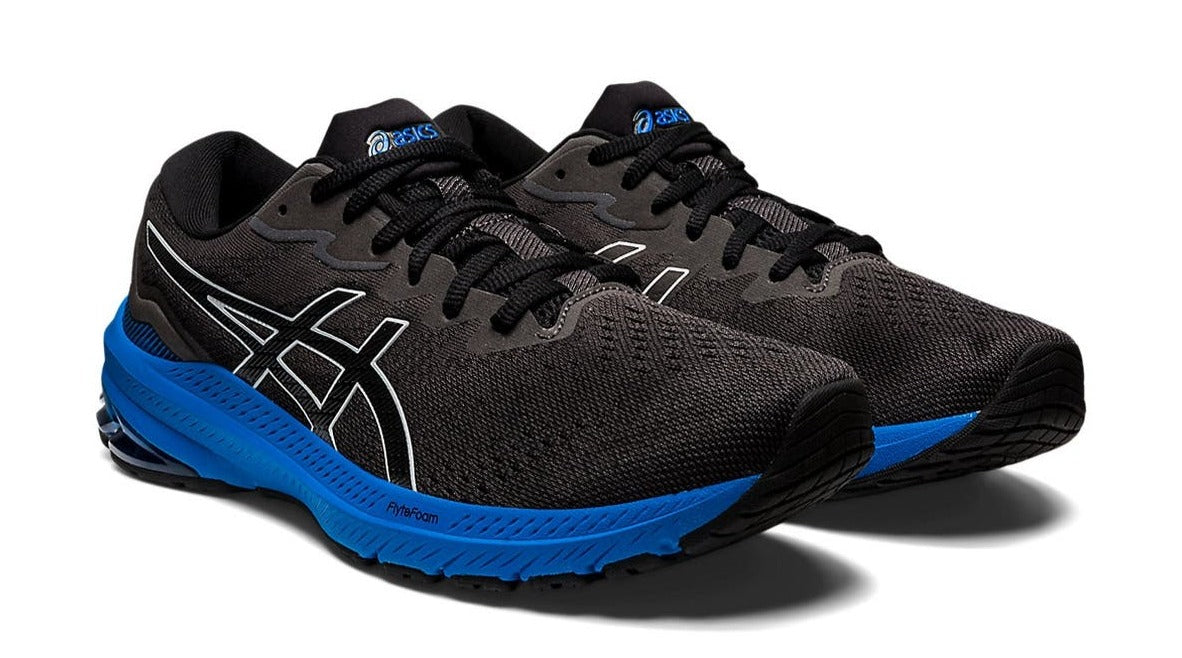 ASICS Mens GT-1000 11 Running Shoes - Black/Electric Blue