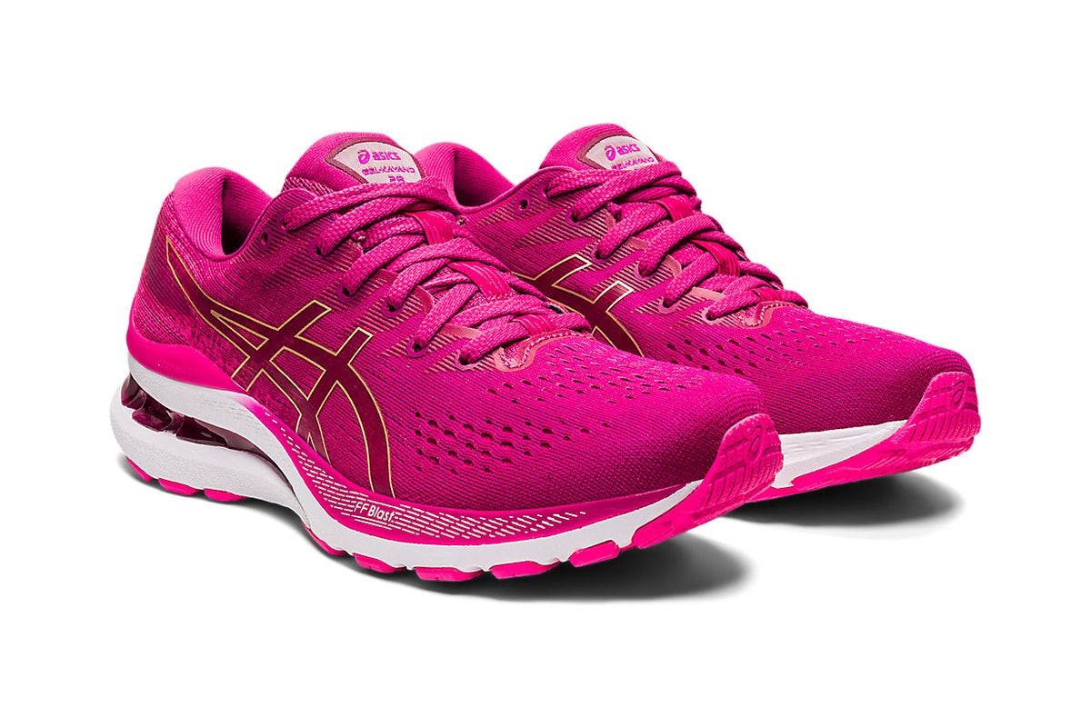 ASICS Womens Gel-Kayano 28 Running Shoes - Fuchsia Red/Pink Glo