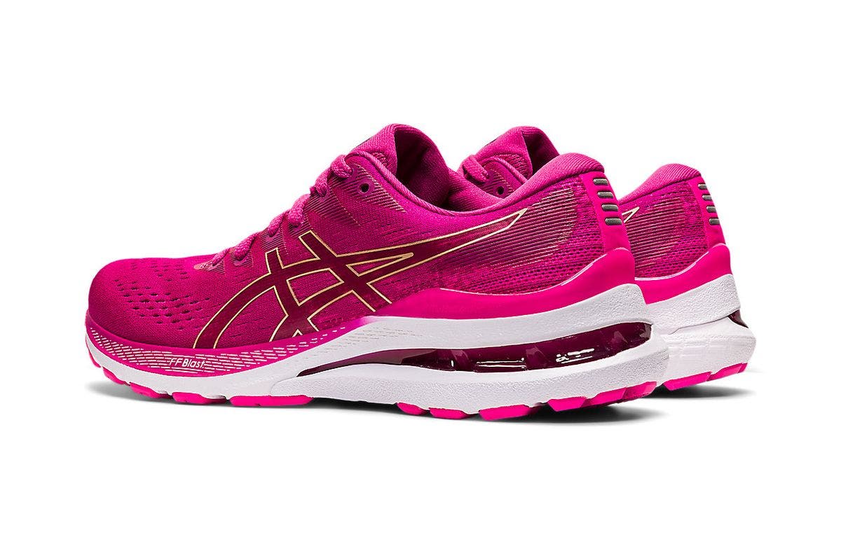 ASICS Womens Gel-Kayano 28 Running Shoes - Fuchsia Red/Pink Glo