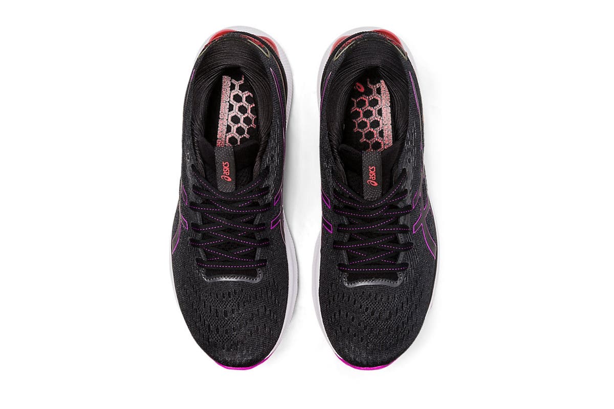 ASICS Womens Gel-Nimbus 24 Running Shoes - Black/Orchid