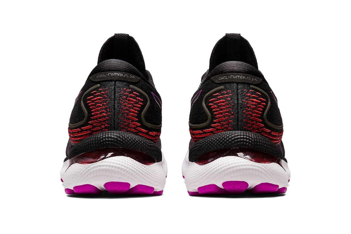 ASICS Womens Gel-Nimbus 24 Running Shoes - Black/Orchid