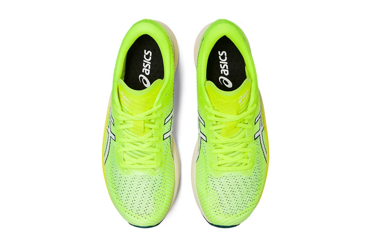 ASICS Women's Magic Speed 2 Running Shoes - Safety Yellow/White