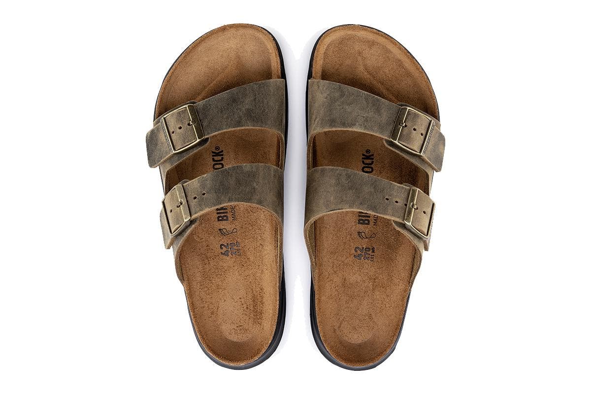 Birkenstock Men's Arizona CT Artic Old Sandal - Faded Khaki