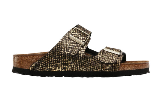 Birkenstock Mens Womens Arizona Sandals - Shiny Python Black