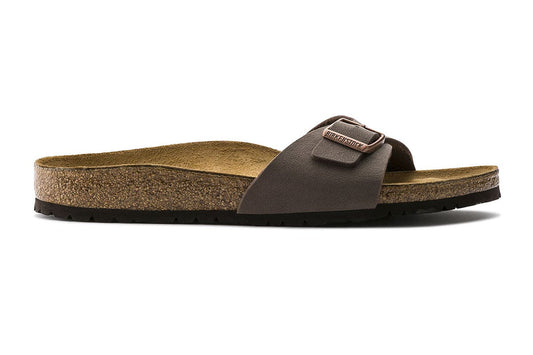 Birkenstock Unisex Madrid Birkibuc Narrow Fit Sandal - Mocha