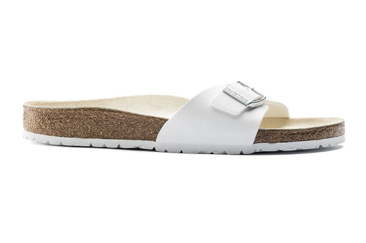 Birkenstock Unisex Madrid Birko-Flor Narrow-Fit Sandal - White