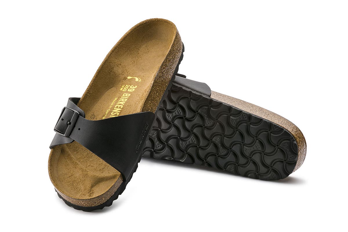 Birkenstock Unisex Madrid Birko-Flor Narrow-Fit Sandal - Black