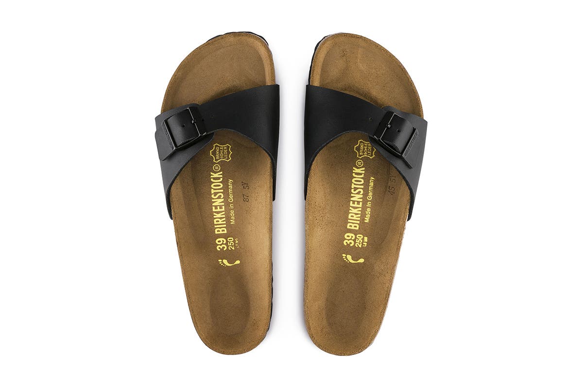 Birkenstock Unisex Madrid Birko-Flor Narrow-Fit Sandal - Black