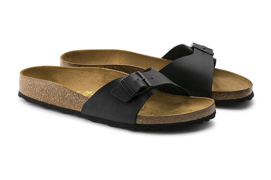 Birkenstock Unisex Madrid Birko-Flor Narrow-Fit Sandal - Black