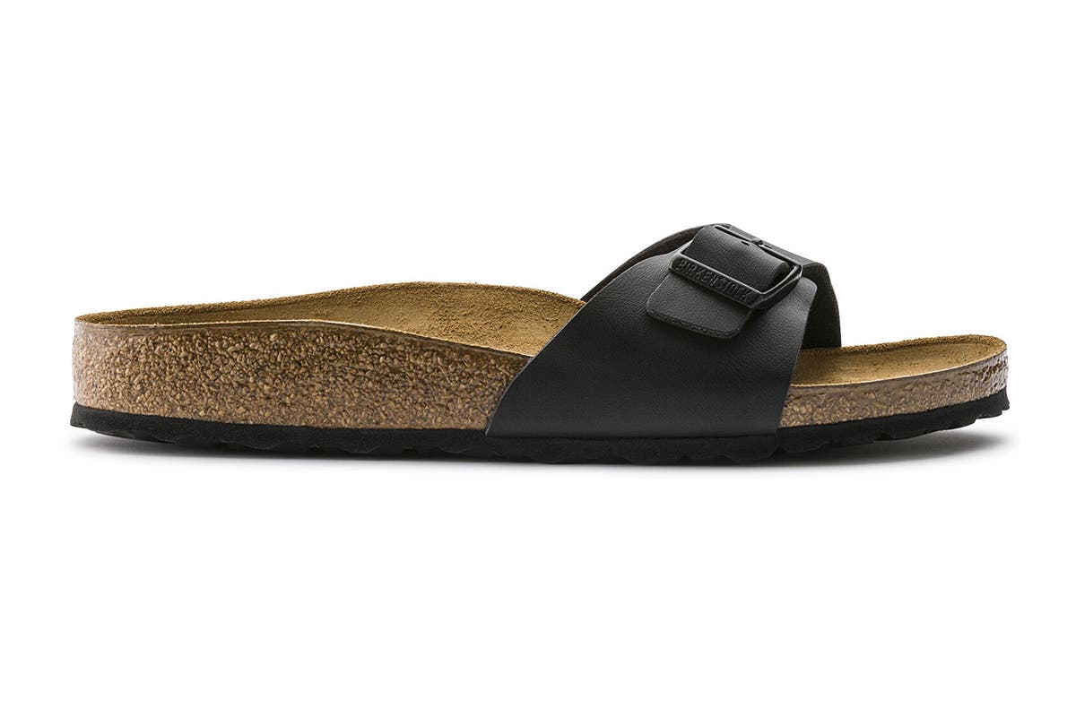 Birkenstock Unisex Madrid Birko-Flor Narrow-Fit Sandal - Black