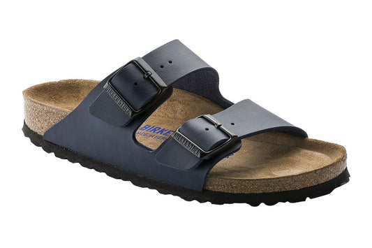 Birkenstock Unisex Arizona Birko-Flor Soft Footbed Narrow Fit Sandal - Blue