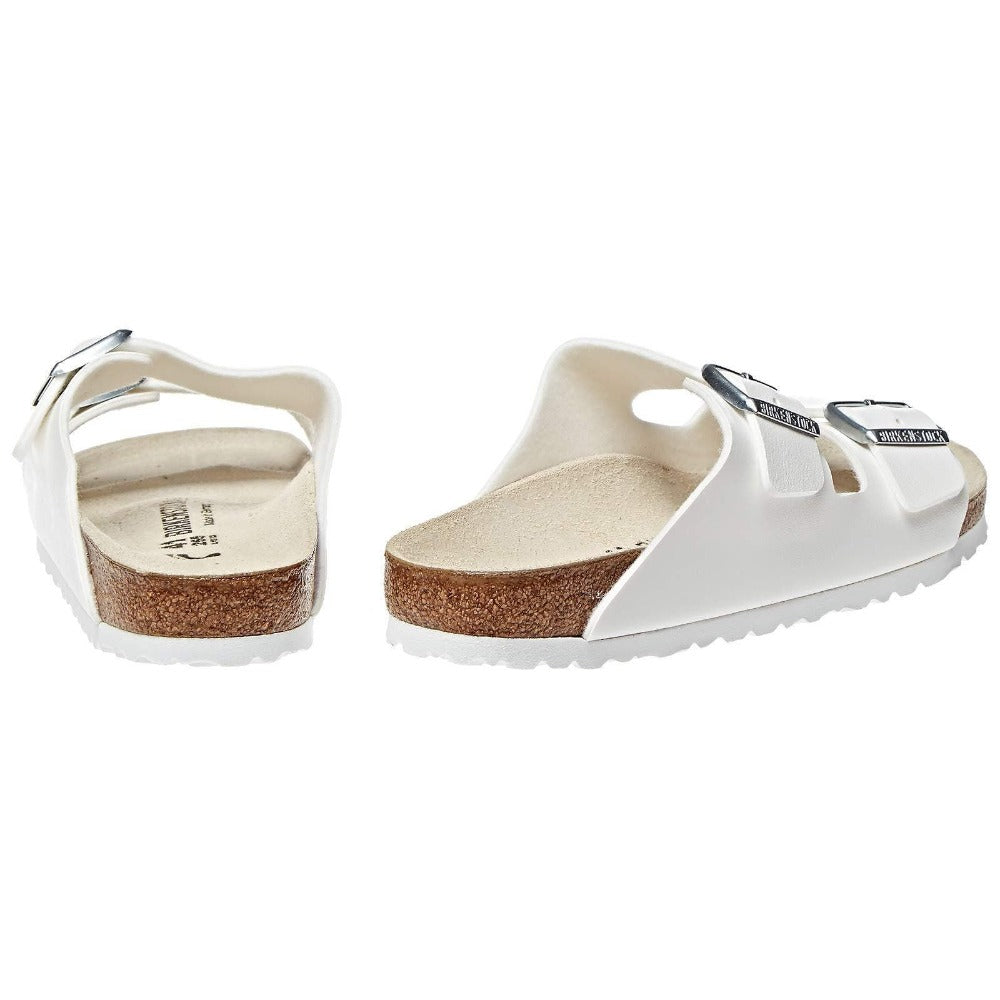 Birkenstock Unisex Arizona Narrow Leather Sandal - White