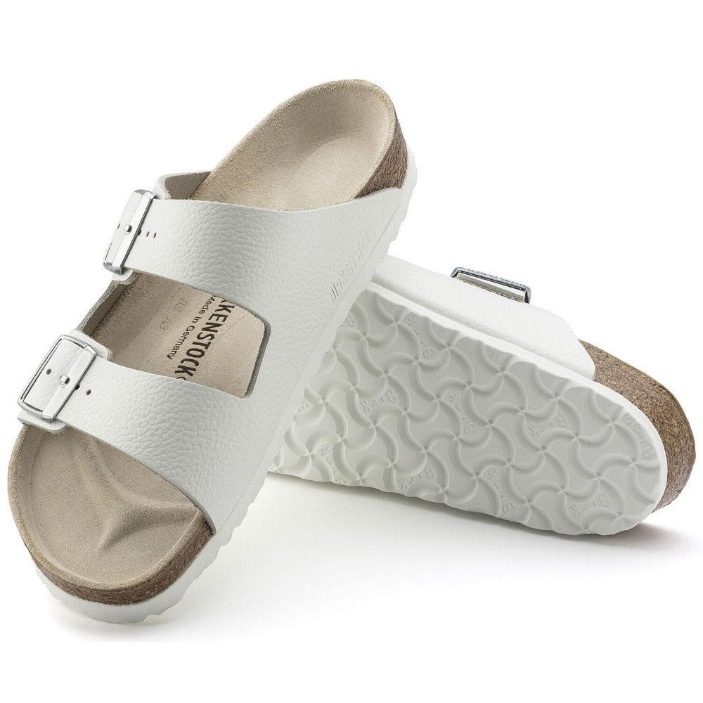 Birkenstock Unisex Arizona Narrow Leather Sandal - White