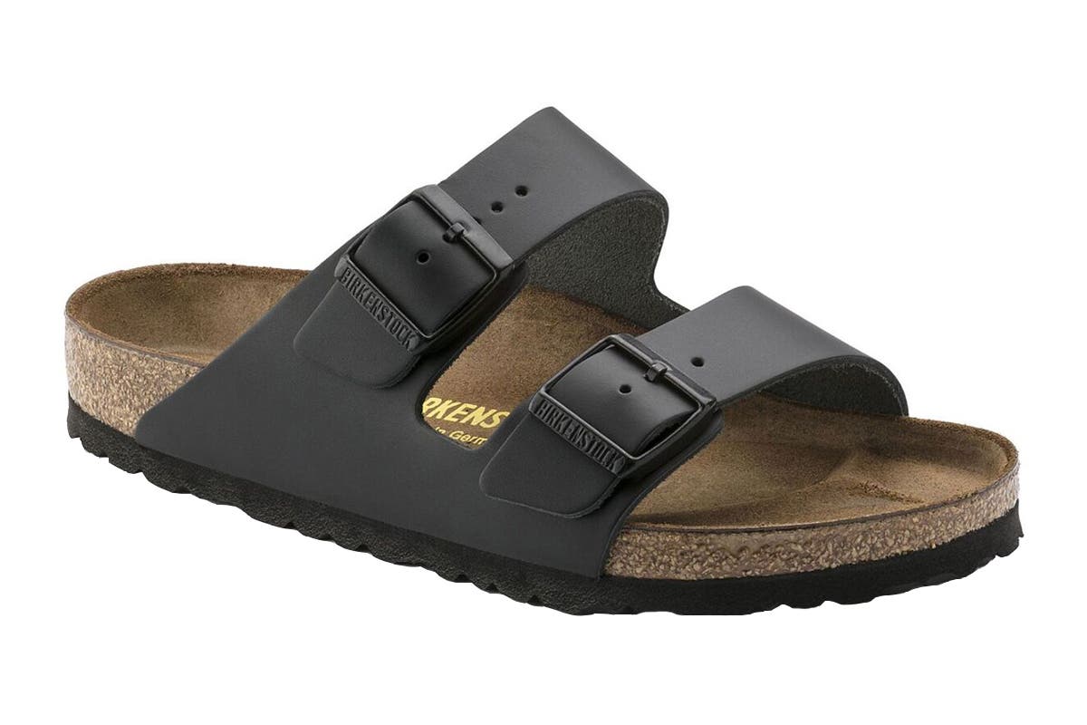 Birkenstock Unisex Arizona Leather Narrow Fit Sandals - Black