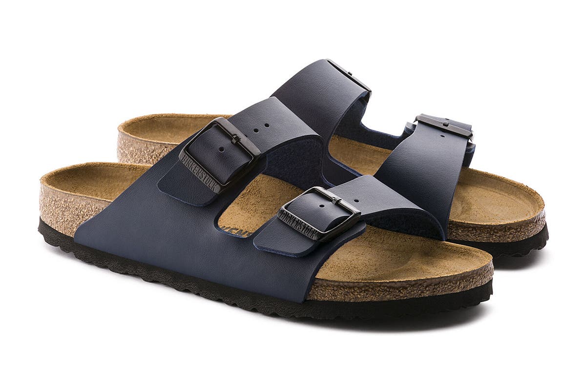 Birkenstock Unisex Arizona Birko-Flor Sandals - Navy