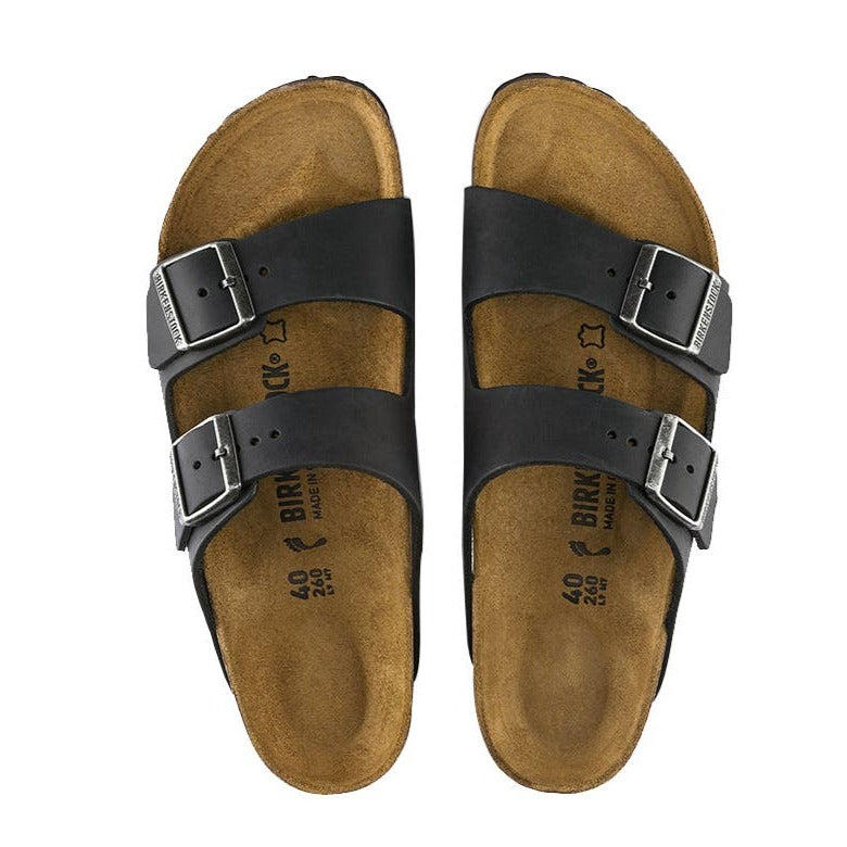 Birkenstock Arizona Oiled Regular Fit Sandal - Black