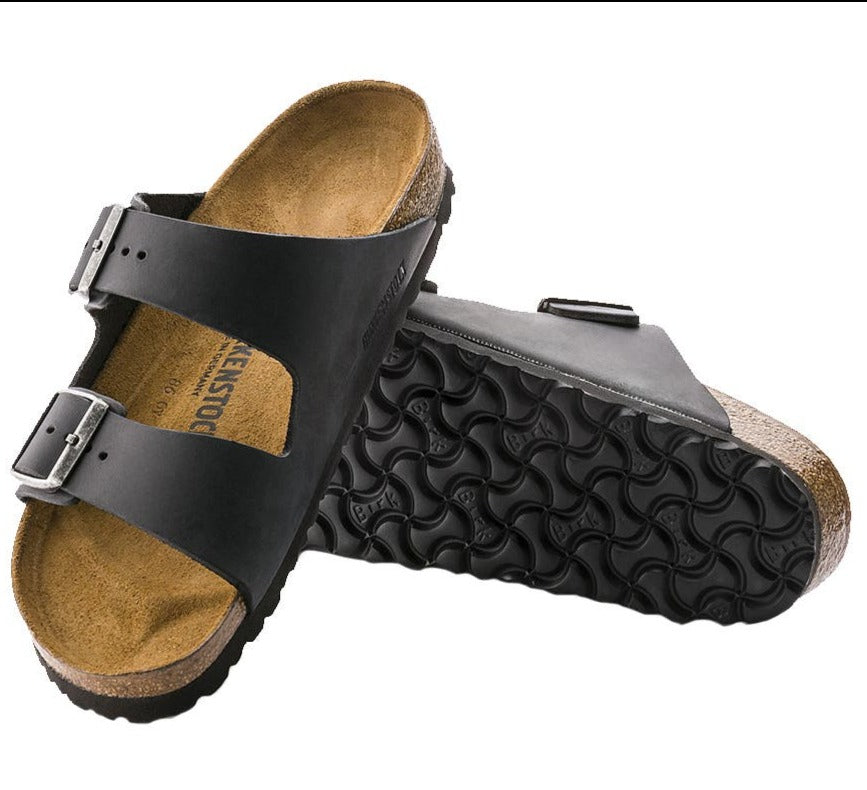 Birkenstock Arizona Oiled Regular Fit Sandal - Black