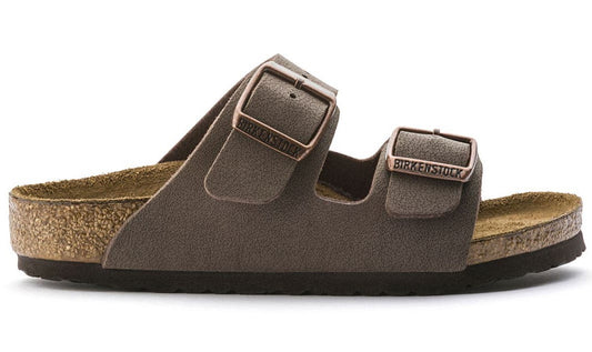 Birkenstock Kids Arizona Birkibuc Narrow-Fit Sandal - Mocha