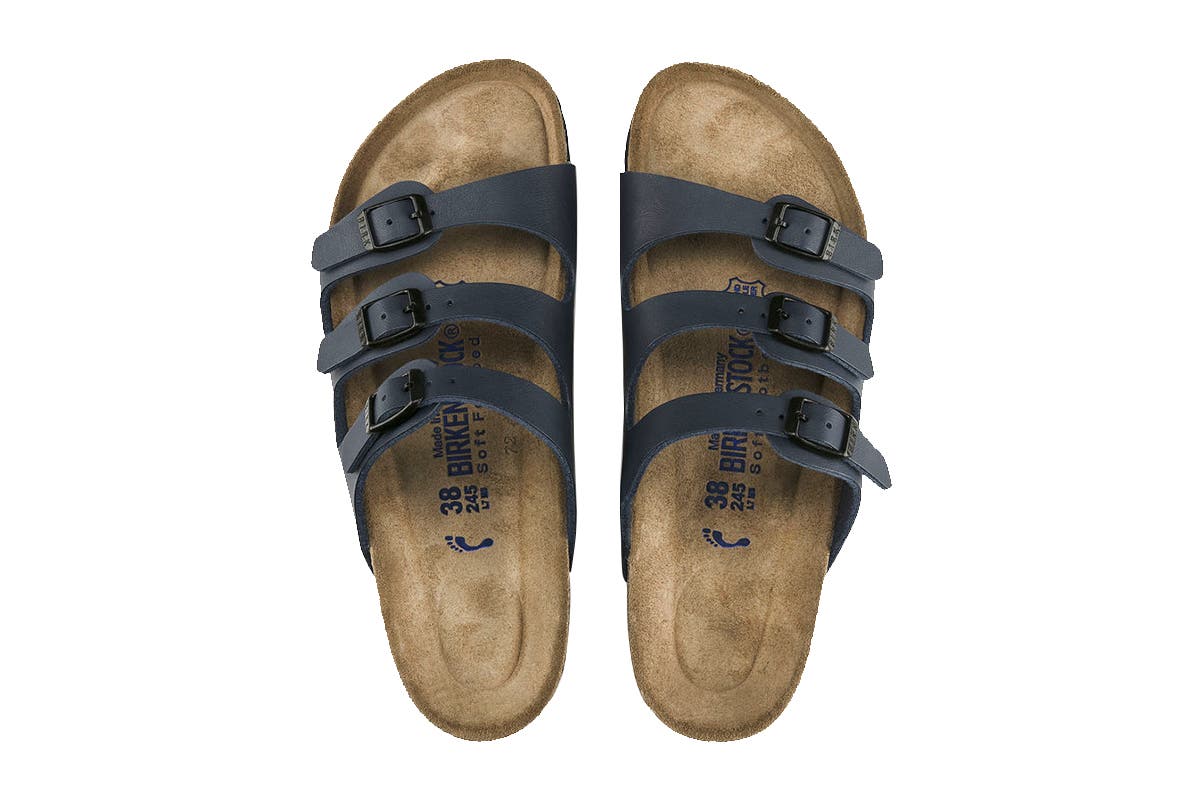 Birkenstock Florida BF Soft Footbed Blue Regular Fit Sandal - Blue