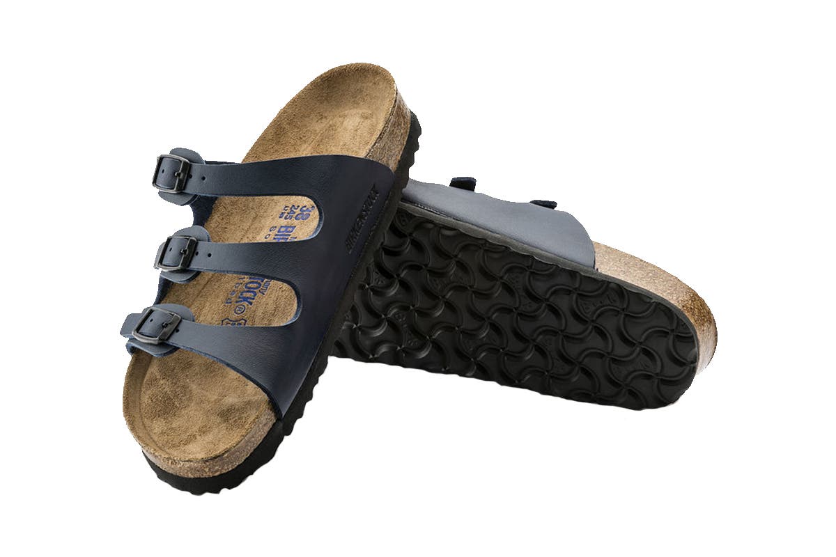 Birkenstock Florida BF Soft Footbed Blue Regular Fit Sandal - Blue