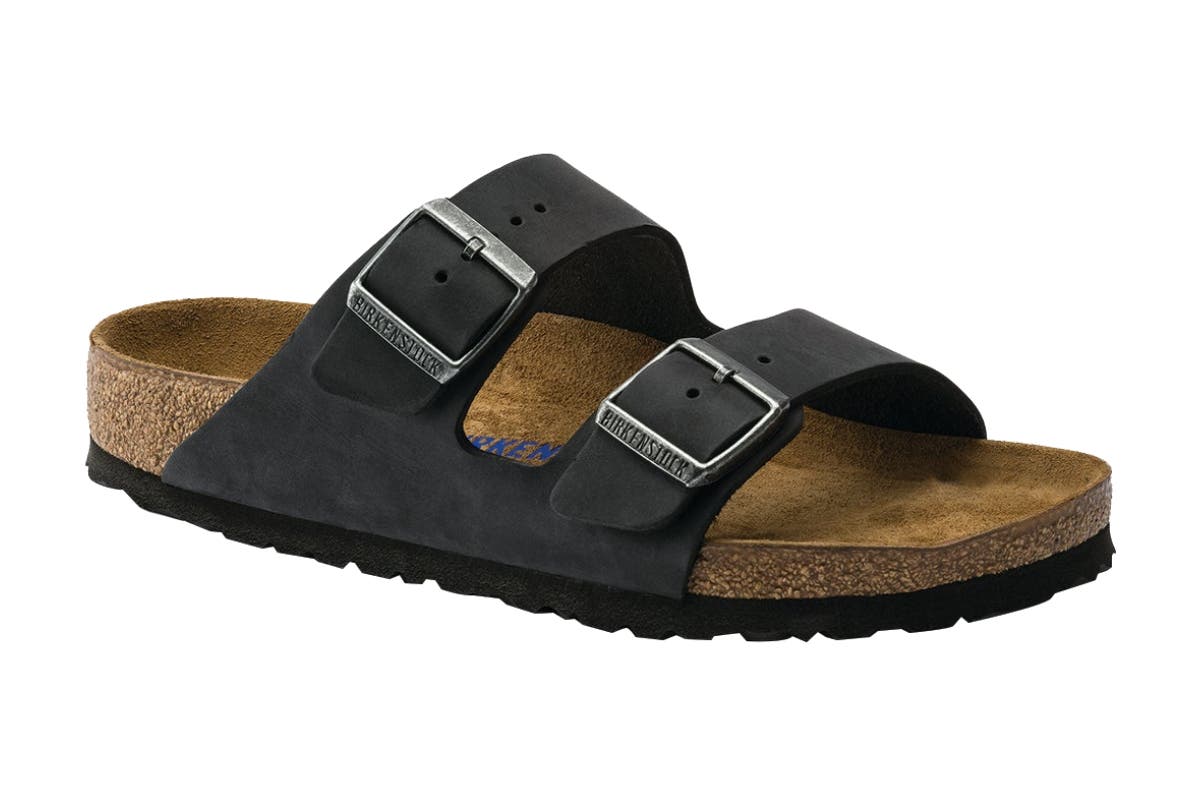 Birkenstock Unisex Arizona Oiled Leather Sandal - Black