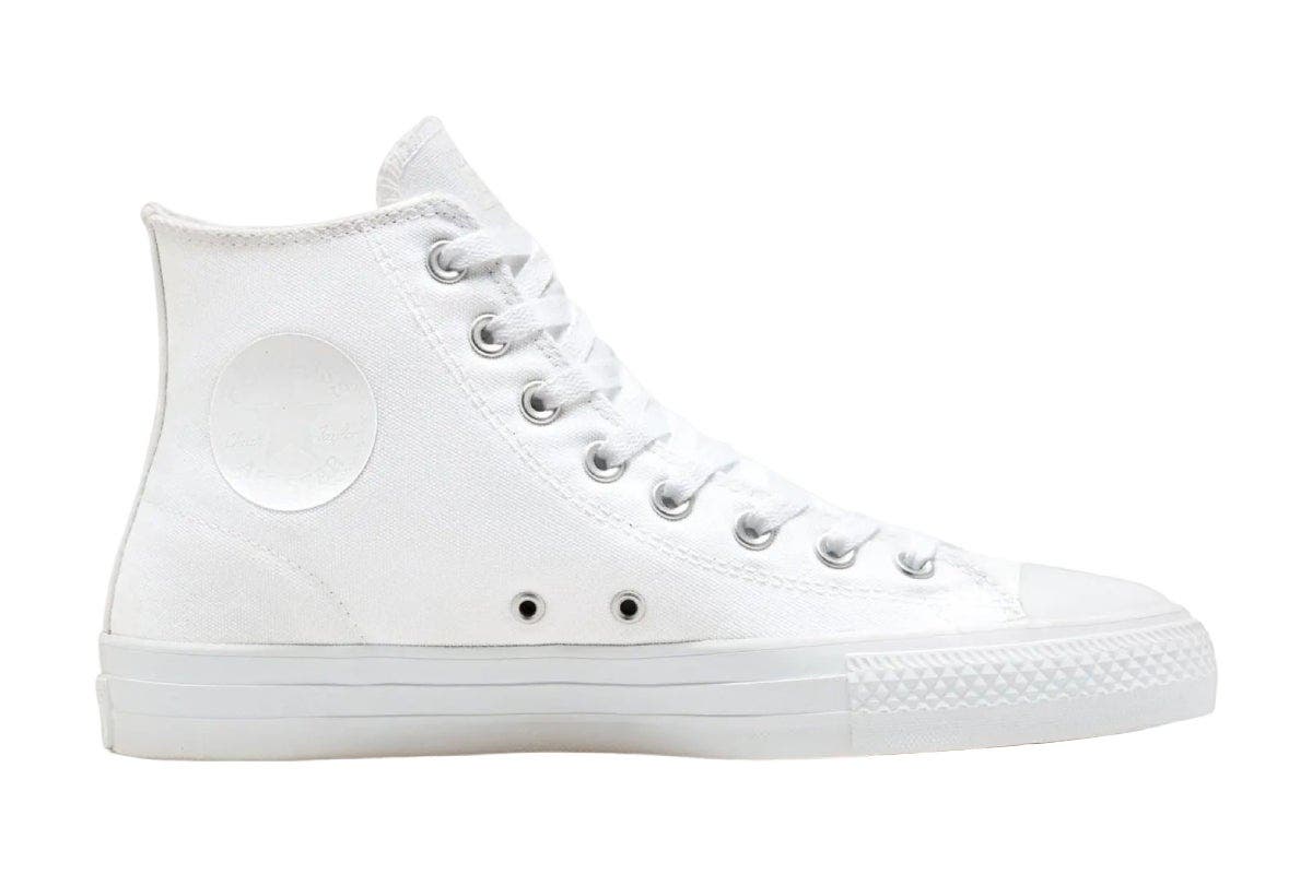 Converse Unisex Chuck Taylor All Star Pro Hi Casual Shoes - White/White/White