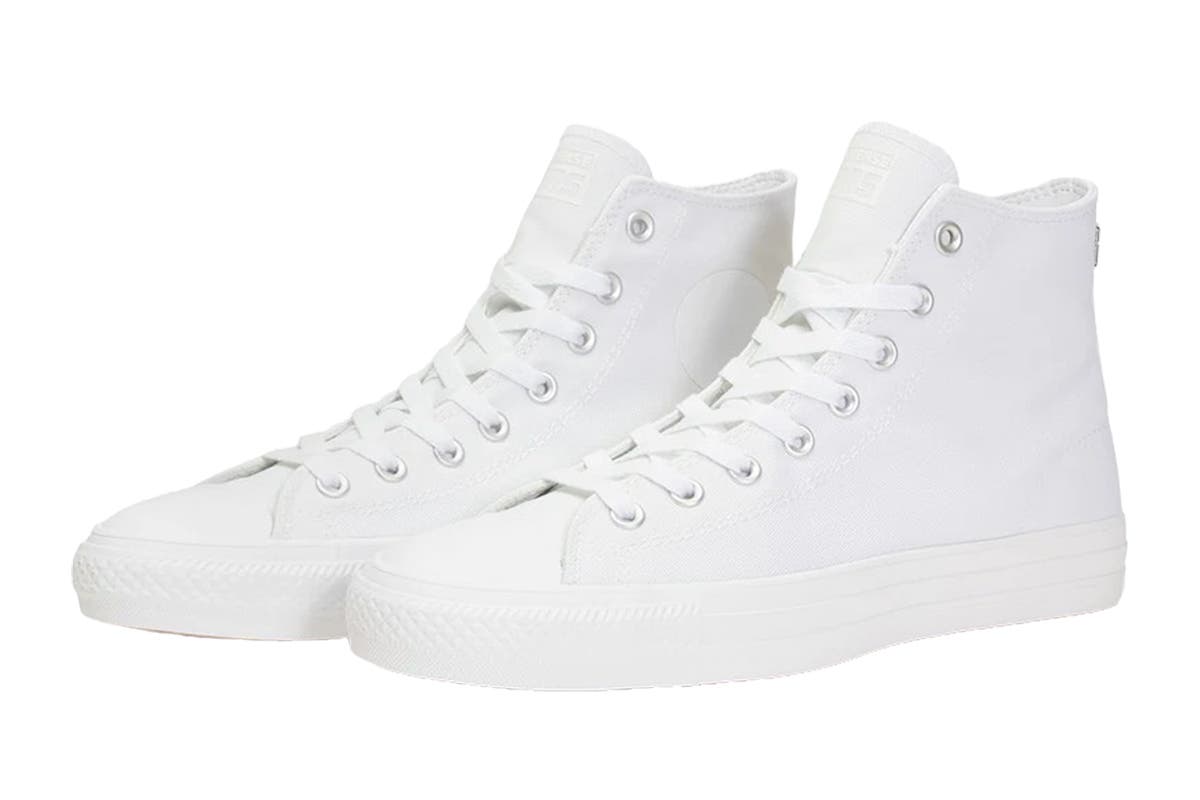 Converse Unisex Chuck Taylor All Star Pro Hi Casual Shoes - White/White/White