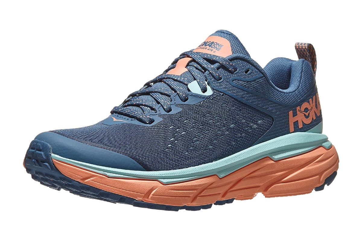 Hoka One One Women's Challenger Atr 6 Running Shoe - Real Teal/Cantaloupe