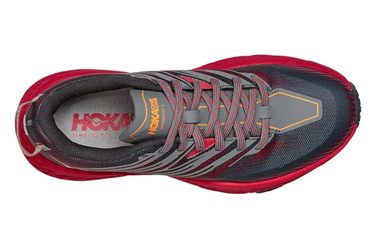 Hoka One One Women's Speedgoat 4 Trail Shoe - Castlerock/Paradise Pink