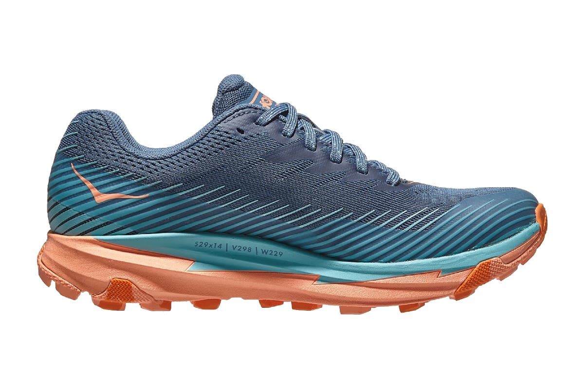 Hoka One One Women's Torrent 2 Running Shoe - Real Teal/Cantaloupe