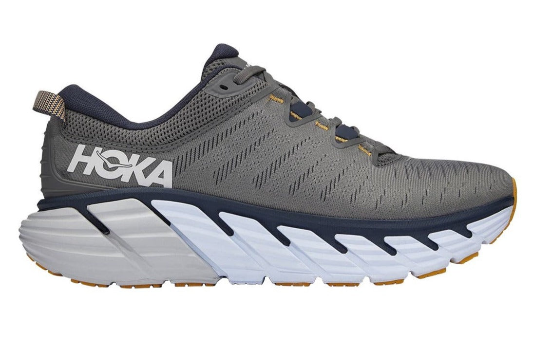 Hoka One One Men's Gaviota 3 Running Shoe - Charcoal Grey/Ombre Blue