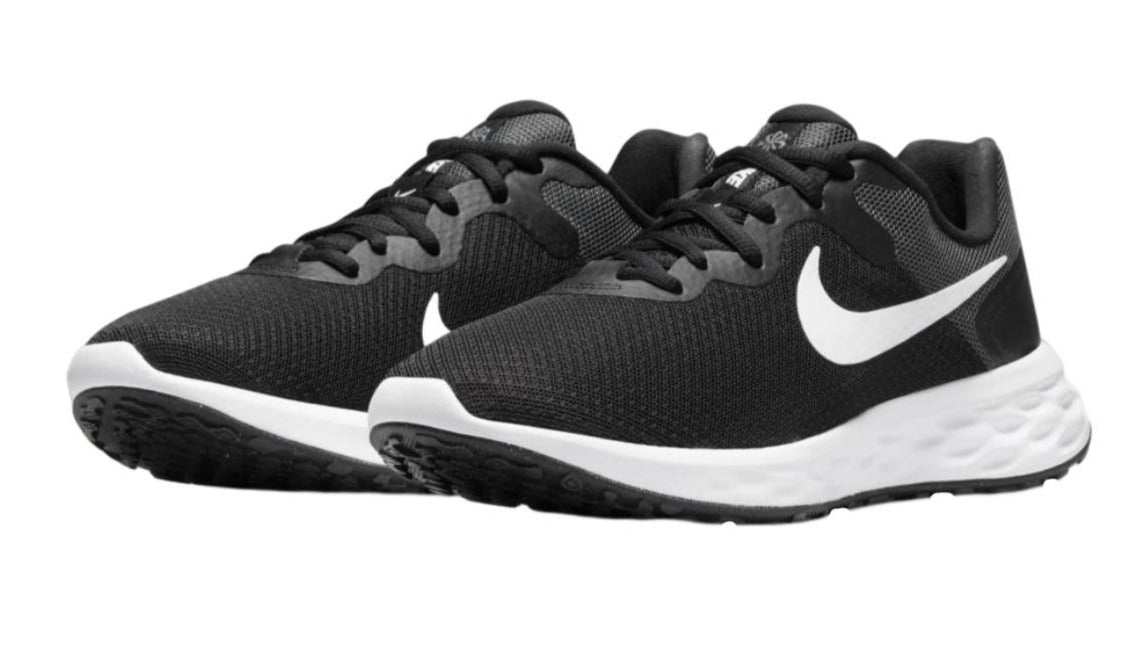 Nike Women's Revolution 6 Running Shoes - Black/White/Dark Smoke Grey/Cool Grey