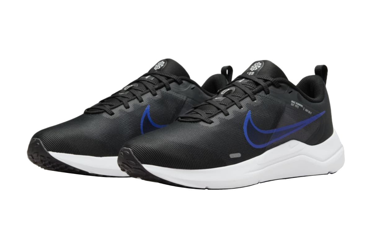 Nike Men's Downshifter 12 Running Shoes - Anthracite/Racer Blue/Black/White